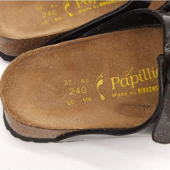 Birkenstock Papillio (Womens US 6) Florida Slide Sandals Metallic Purple 3 Strap - Picture 8 of 9